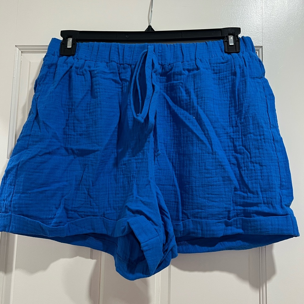SHEIN Vibrant Blue Women's Cargo Shorts